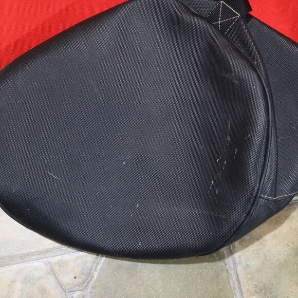 Marlboro Vintage Red Black Large Duffel Bag Drawstring Shoulder Strap Pocket - Picture 15 of 16